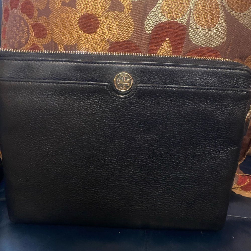 Like new Tory Burch leather iPad case.